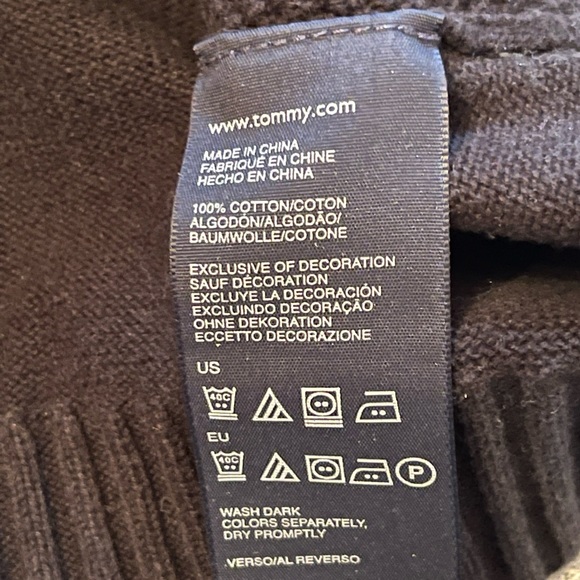 Vintage Tommy Hilfiger Black Sweater Dress Size XL - Picture 6 of 9